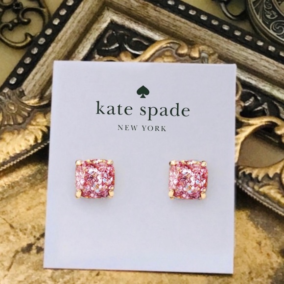 KATE SPADE • Mini Pink Glitter & Glee Earrings - Picture 6 of 6